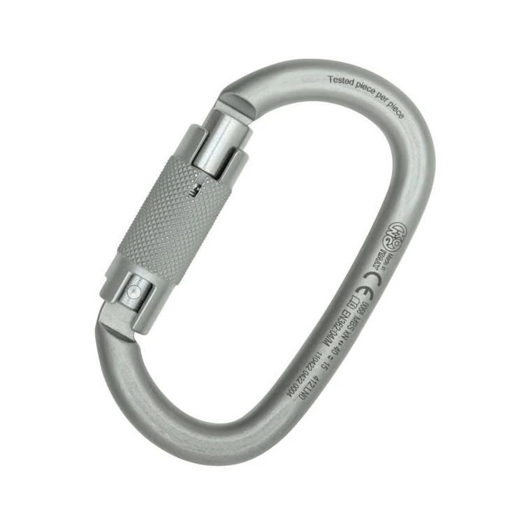 KONG Ovalone Carbon Auto Block Steel Carabiner