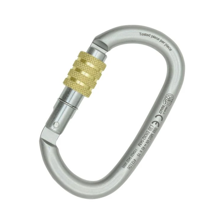 KONG Ovalone Carbon Screw Sleeve Steel Carabiner