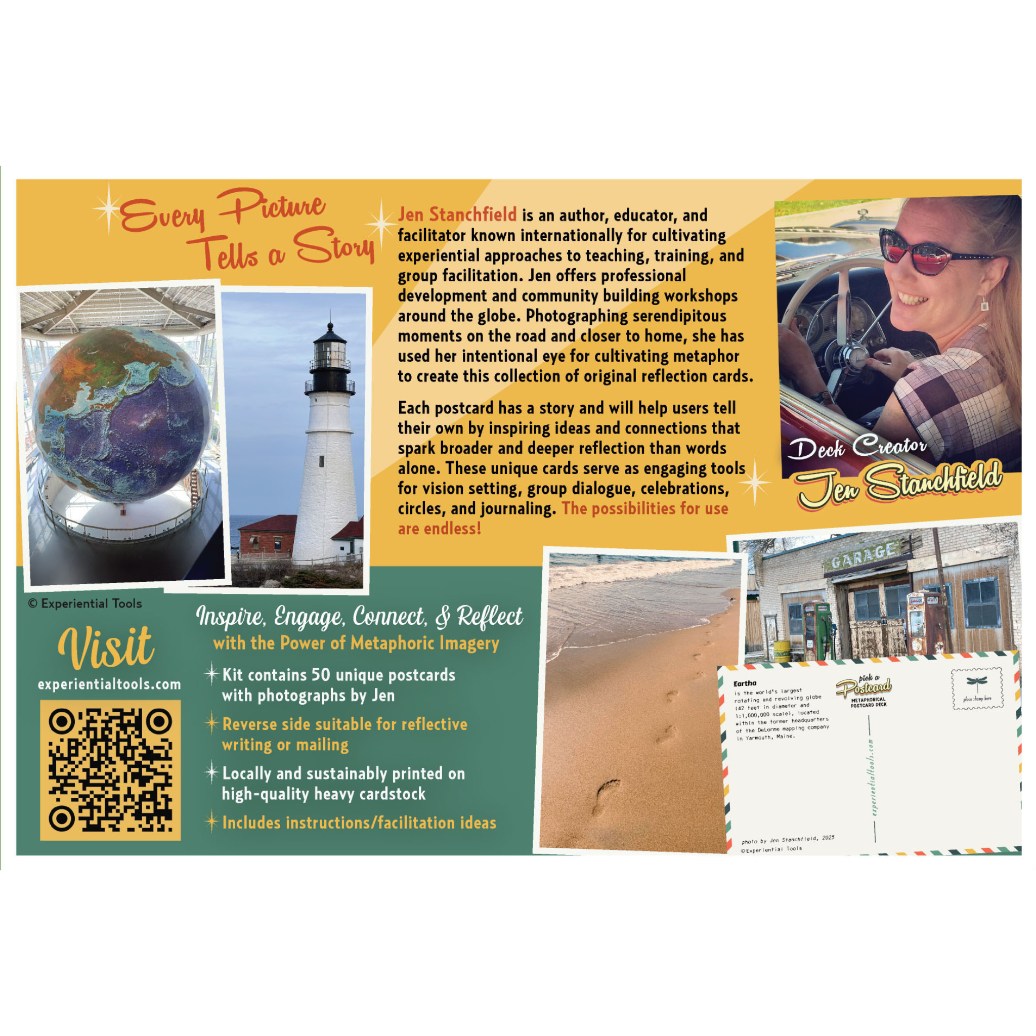 Pick-a-Postcard Metaphorical Postcard Kit (Reflection Tool)